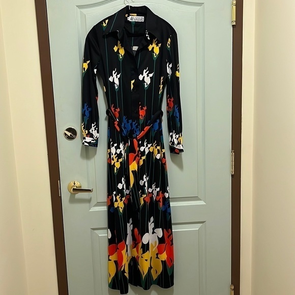 1970’S Vintage Lanvin Dress complete with original belt  and scarf - Picture 2 of 7